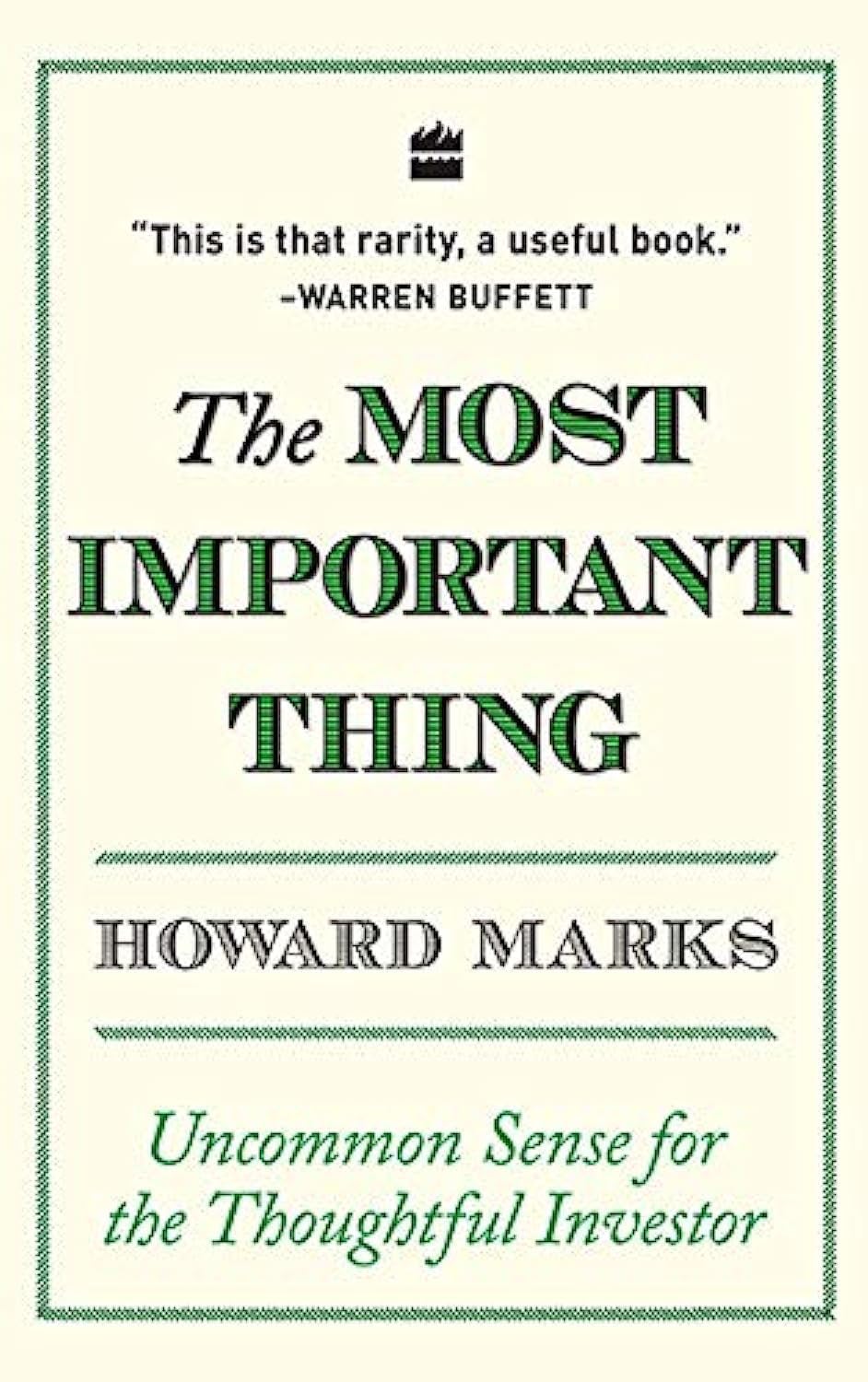 the most important thing - howard marks